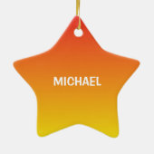 Junge 7. Geburtstag Sportbälle Keramik Ornament (Hinten)