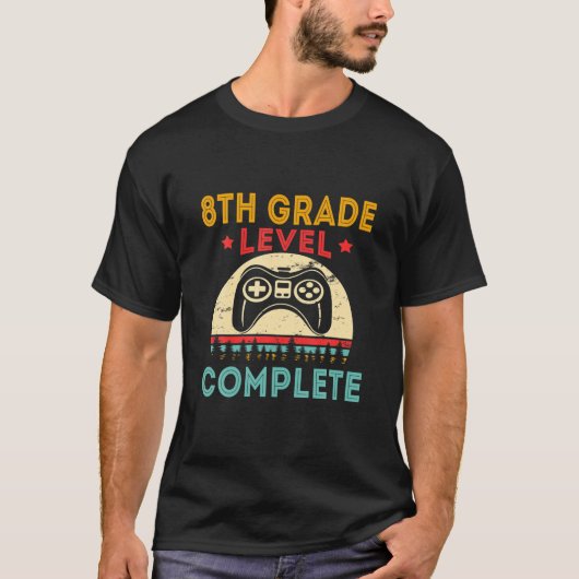 Junge 8. Stufe Komplettspiel Abschluss T-Shirt (Vorderseite)