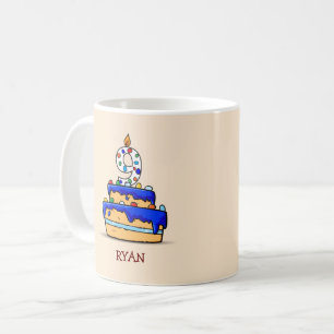 Junge 9. Geburtstag, 9. Geburtstag auf Sweet Blue Kaffeetasse