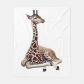 Junge afrikanische Giraffe an der Fleecedecke (Vorderseite)
