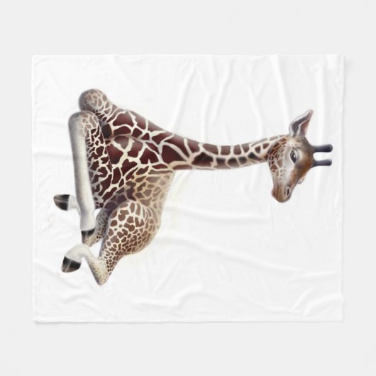 Junge afrikanische Giraffe an der Fleecedecke (Vorderseite (Horizontal))