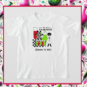 Junge alles über den T - Shirt der Wissenschaft