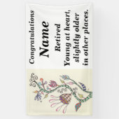 Junge am Herz-Ruhestands-Party Banner (Vertikal)