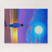 Junge am Strand, Gazan am Mond Puzzle (Horizontal)