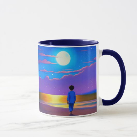 Junge am Strand, Gazan am Mond Tasse (Rechts)