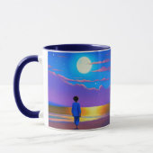 Junge am Strand, Gazan am Mond Tasse (Links)