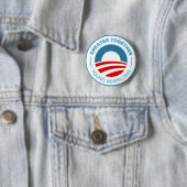 Junge Amerikaner für Obama Button (Beispiel)
