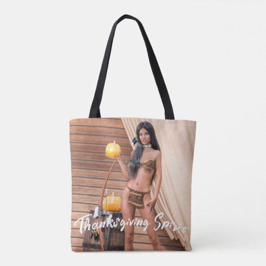 Junge amerikanische Ureinwohner posieren auf der H Tasche (Rückseite)