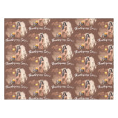 Junge amerikanische Ureinwohner posieren auf der H Tischdecke (Vorderseite (Horizontal))