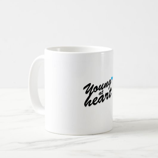 Junge an der Herz-Tasse Kaffeetasse (Vorderseite Links)