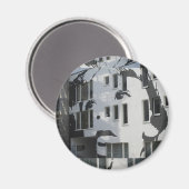 Junge an der Wand Magnet (Vorderseite/Rückseite)