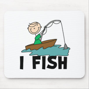 Junge angelt mousepad