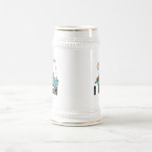 Junge Angler Bierglas (Mittel)