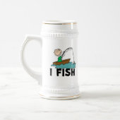 Junge Angler Bierglas (Links)