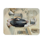 Junge arabische Mädchen kehren aus dem Hammam in K Magnet (Horizontal)