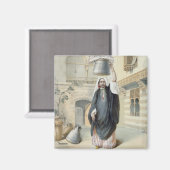 Junge arabische Mädchen kehren aus dem Hammam in K Magnet (Vorderseite/Rückseite)