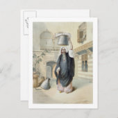Junge arabische Mädchen kehren aus dem Hammam in K Postkarte (Vorne/Hinten)