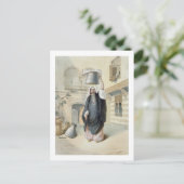 Junge arabische Mädchen kehren aus dem Hammam in K Postkarte (Stehend Vorderseite)