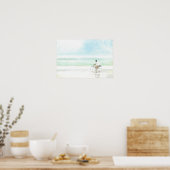 Junge auf dem Fahrrad Poster (Küche)