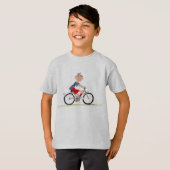 Junge auf dem Fahrrad T-Shirt (Vorne ganz)