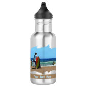 Junge auf dem Strand Stainless Steel Water Flasche Edelstahlflasche (Rechts)