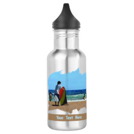 Junge auf dem Strand Stainless Steel Water Flasche Edelstahlflasche