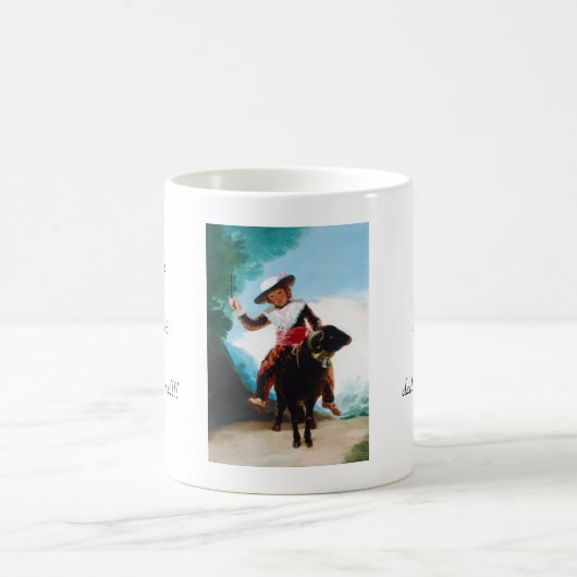 Junge auf einem RAM Francisco José de Goya Kaffeetasse (Mittel)