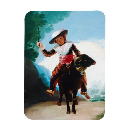 Junge auf einem Ram Francisco José de Goya Magnet (Vertikal)