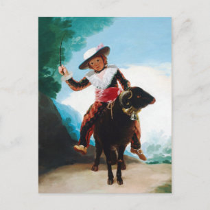 Junge auf einem Widder Francisco José de Goya Postkarte