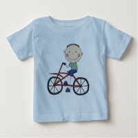 Junge auf Fahrrad Tshirts und Geschenke