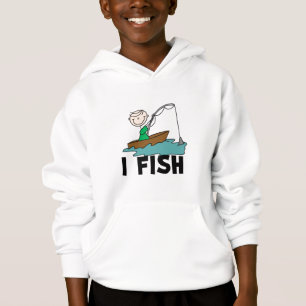 Junge auf Fisch-T-Shirts und Geschenken des Hoodie