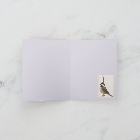 Junge auf Lavendel Danke notecard (Innenseite)