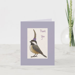 Junge auf Lavendel Danke notecard