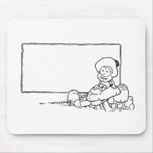 Junge auf Mushroom Mousepad