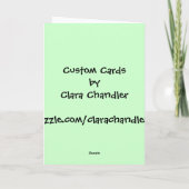 Junge auf Topf Karte (Rückseite)