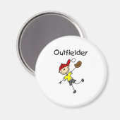 Junge Außenfeldspieler Magnet (Vorderseite/Rückseite)