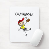 Junge Außenfeldspieler Mousepad (Mit Mouse)