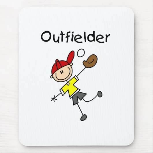 Junge Außenfeldspieler Mousepad (Vorne)