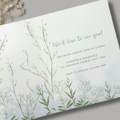 Junge Baby in Bloom Blue Floral Dusche Einladung