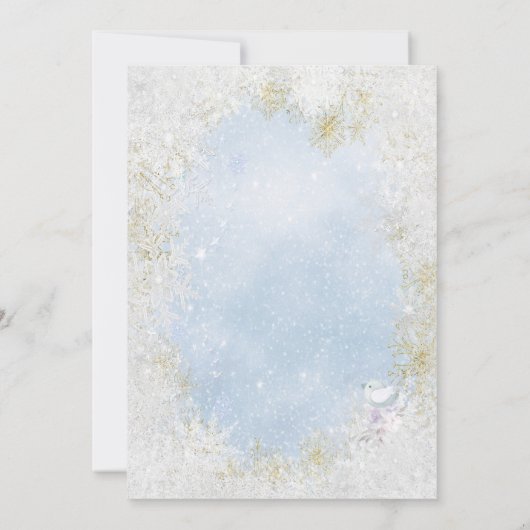 Junge Baby seine kalte Außendusche einladen Einladung (Rückseite)