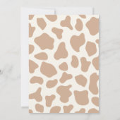 Junge Babydusche Boho Geschlecht neutral Einladung (Rückseite)