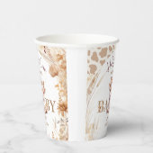 Junge Babydusche Boho Geschlecht neutral Pappbecher (Rechts)