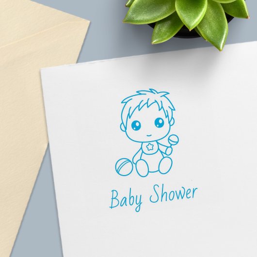 Junge Babydusche — Geschlechtsverkehr 2 Permastempel