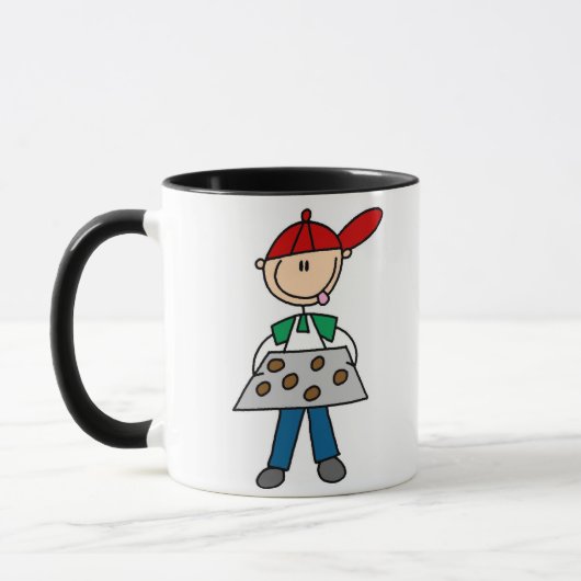 Junge backt Kekse Tasse (Links)