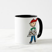 Junge backt Kekse Tasse (VorderseiteRechts)