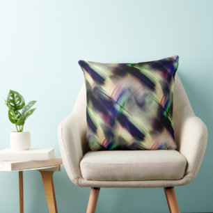 Junge Bambustextur in grün und schwarz poliert Kissen