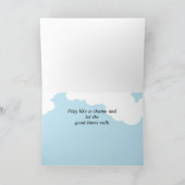 Junge Basketball Camp Strichmännchen Denken Sie an Karte (Innenseite)