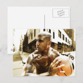 Junge Basketball Postkarte (Vorne/Hinten)