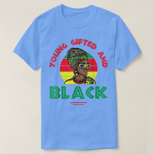 Junge begabte und schwarze oder schwarze und freie T-Shirt (Design vorne)