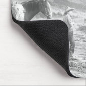 Junge beim Fliegenfischen. Mousepad (Ecke)